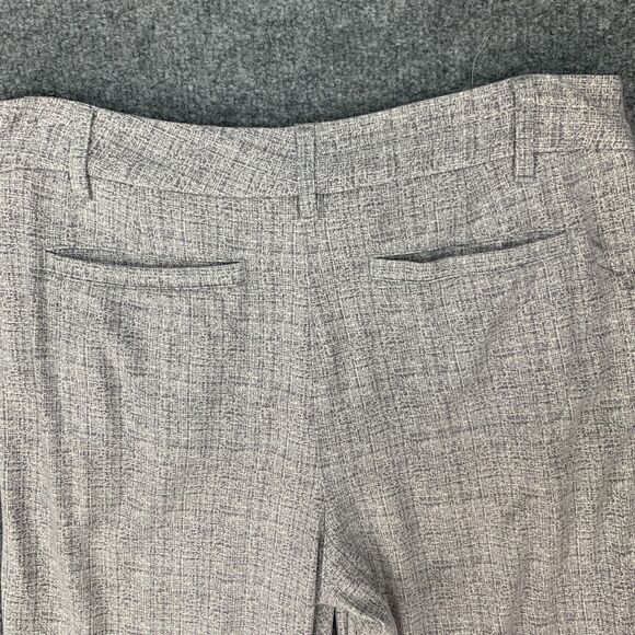 Betabrand Ponte Pant Womens MP Petite Grey White Microstripe Knit Coin Pocket - Picture 9 of 12